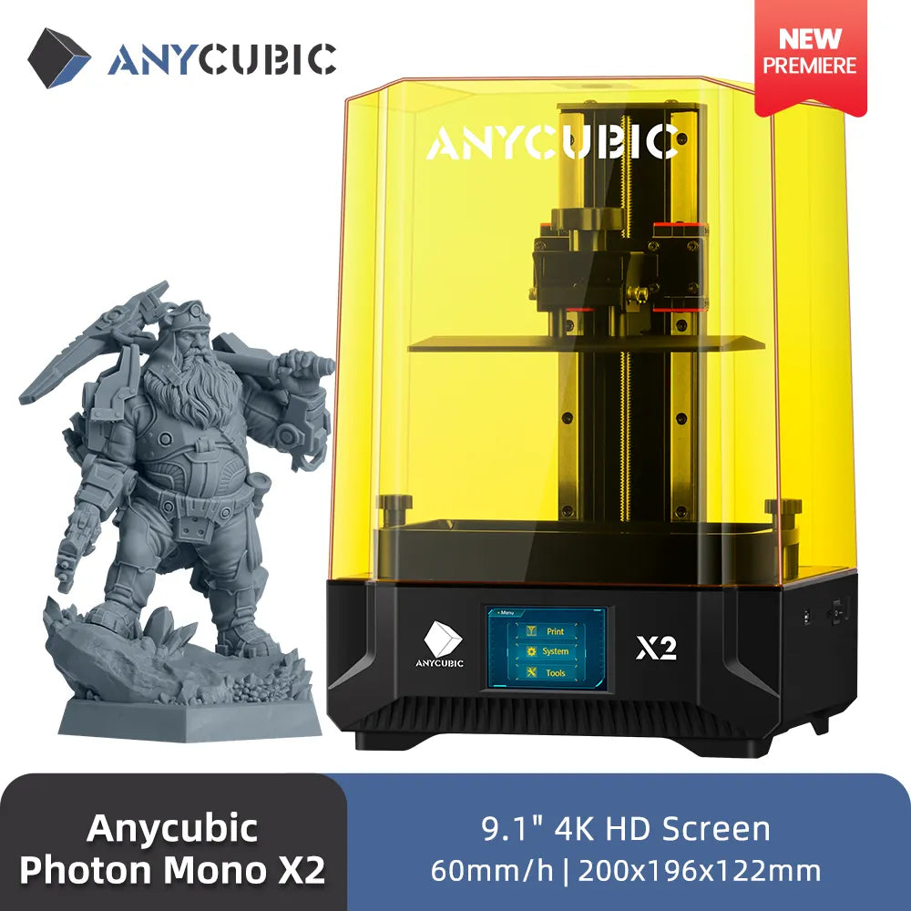 ANYCUBIC Photon Mono 2 4K+LCD Resin 3D Drucker 6.6 UV Harz 3D  Printer/Wash&Cure
